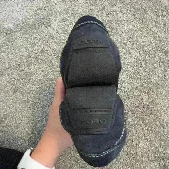 Geox Monet Navy Leather Loafers Size 41.5 8.5 main image 4